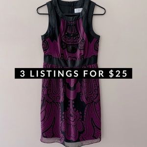 3/$25 Jodi Arnold Limited Beaded Sheath Dress- 4
